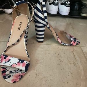 Just fab floral and striped pumps!
